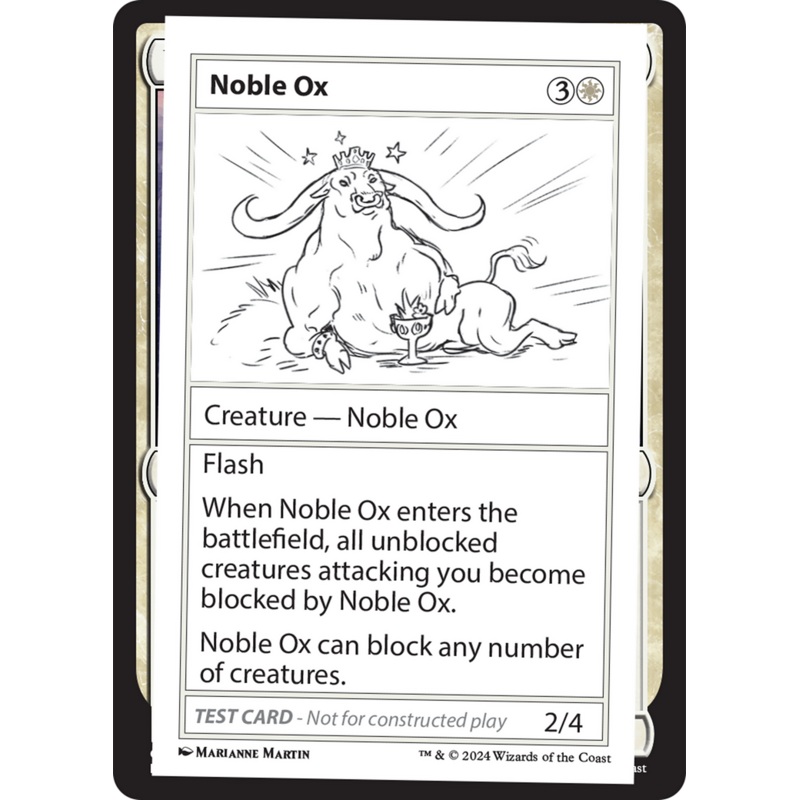 Noble Ox [Mystery Booster 2 Playtest Cards]