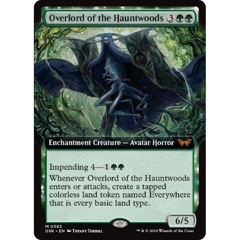 Overlord of the Hauntwoods (Extended Art) [Duskmourn: House of Horror]