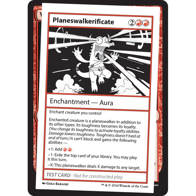 Planeswalkerificate [Mystery Booster 2 Playtest Cards]