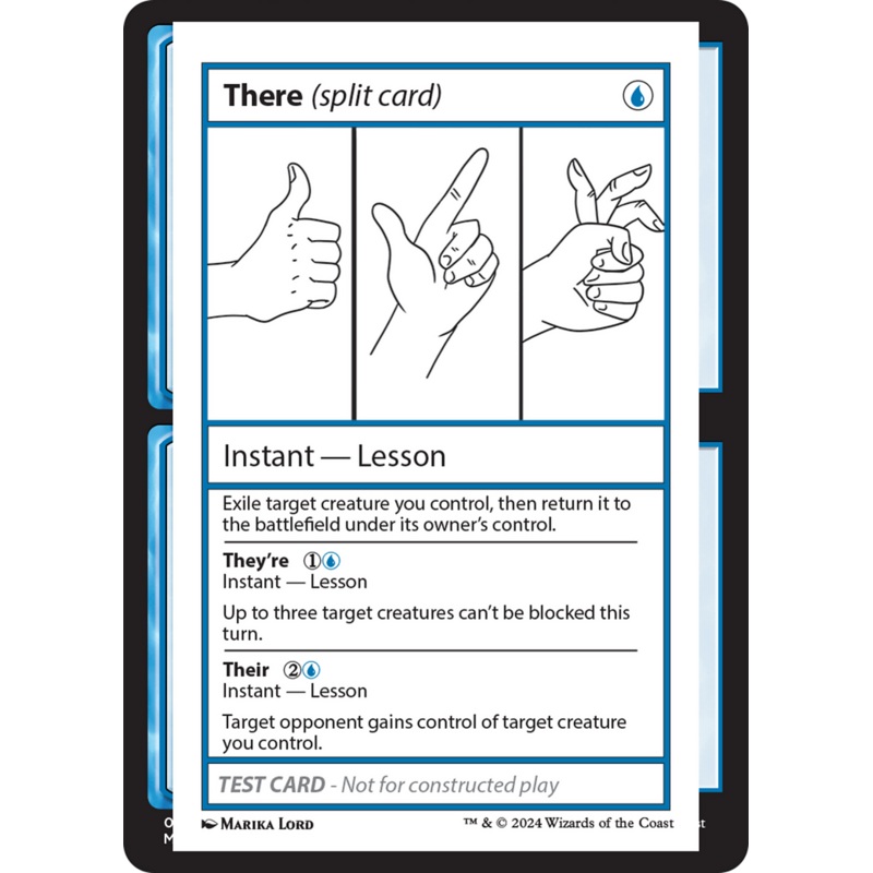 There (Split Card) [Mystery Booster 2 Playtest Cards]
