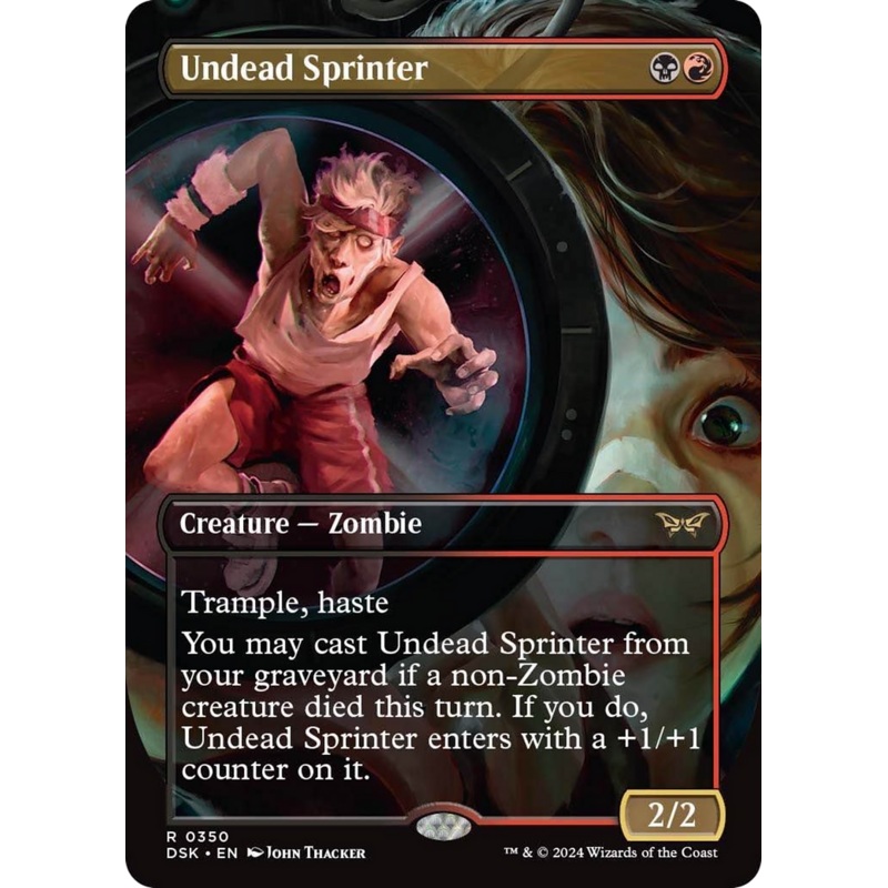 Undead Sprinter (Borderless) [Duskmourn: House of Horror]