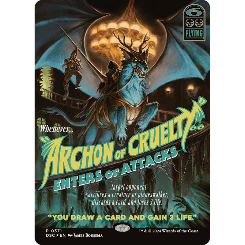 Archon of Cruelty (Showcase) [Duskmourn: House of Horror Commander]