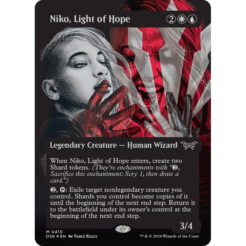 Niko, Light of Hope (Showcase) (Textured) [Duskmourn: House of Horror]