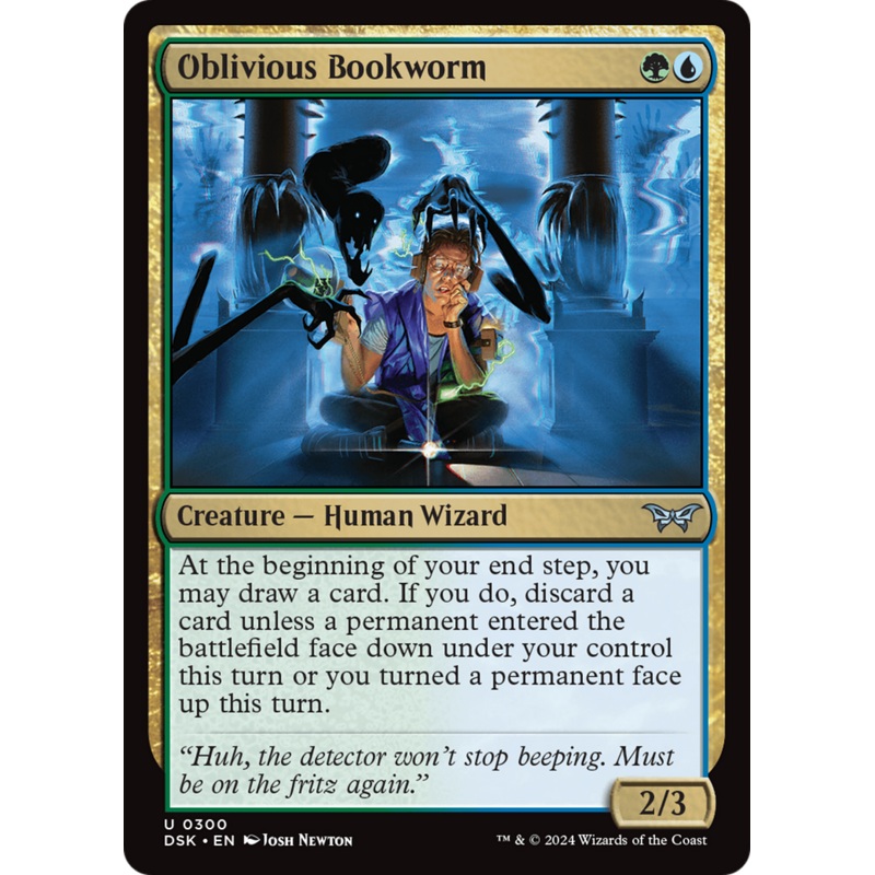 Oblivious Bookworm (0300) [Duskmourn: House of Horror]