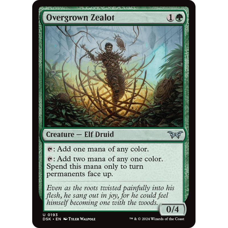 Overgrown Zealot [Duskmourn: House of Horror]