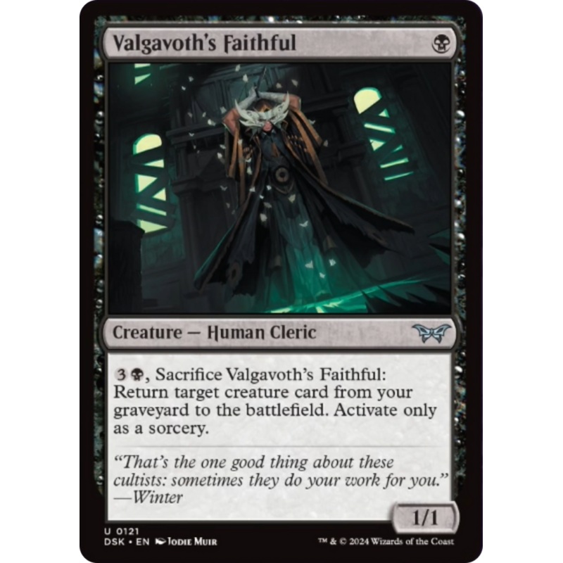 Valgavoth's Faithful [Duskmourn: House of Horror]