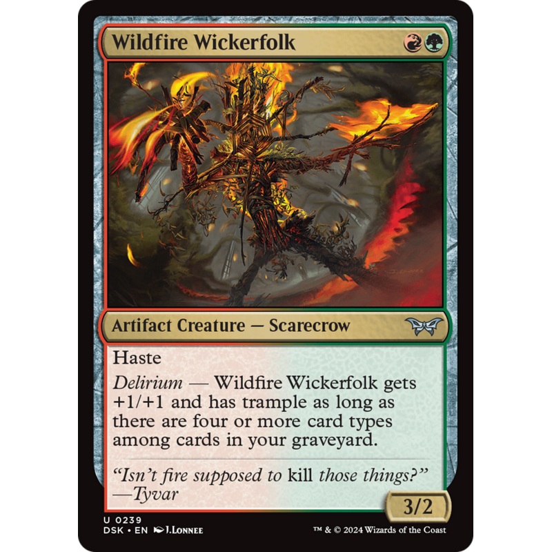 Wildfire Wickerfolk [Duskmourn: House of Horror]