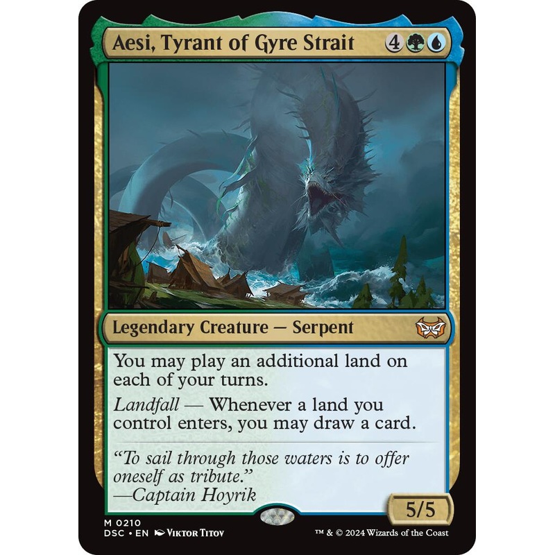 Aesi, Tyrant of Gyre Strait [Duskmourn: House of Horror Commander]