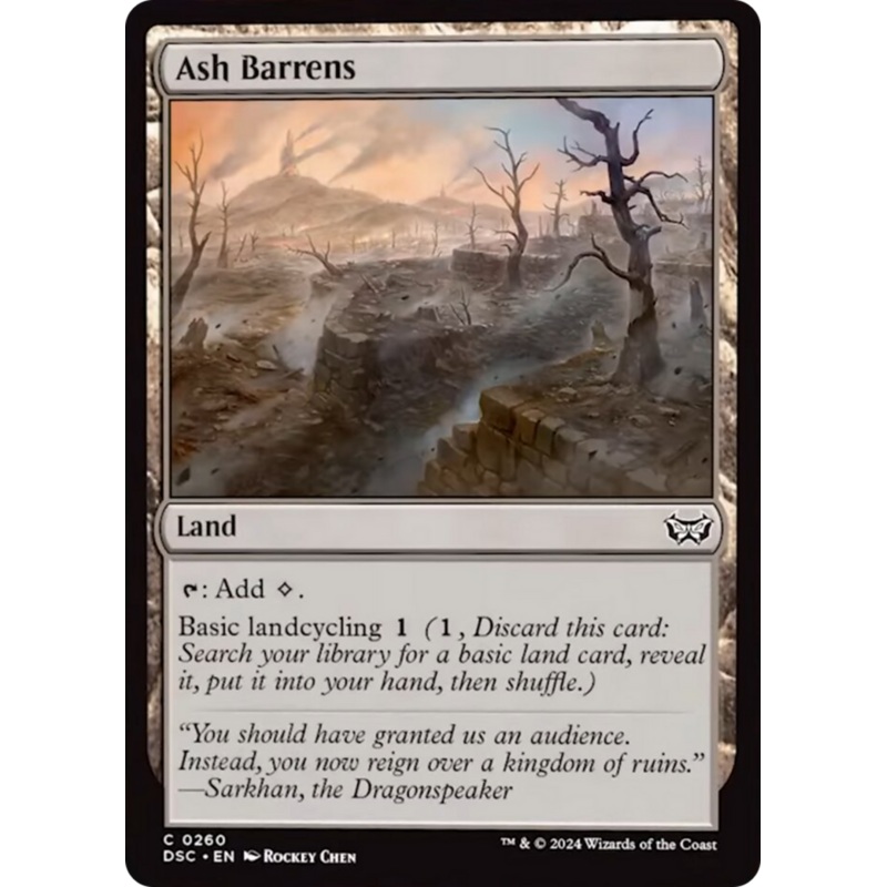 Ash Barrens [Duskmourn: House of Horror Commander]