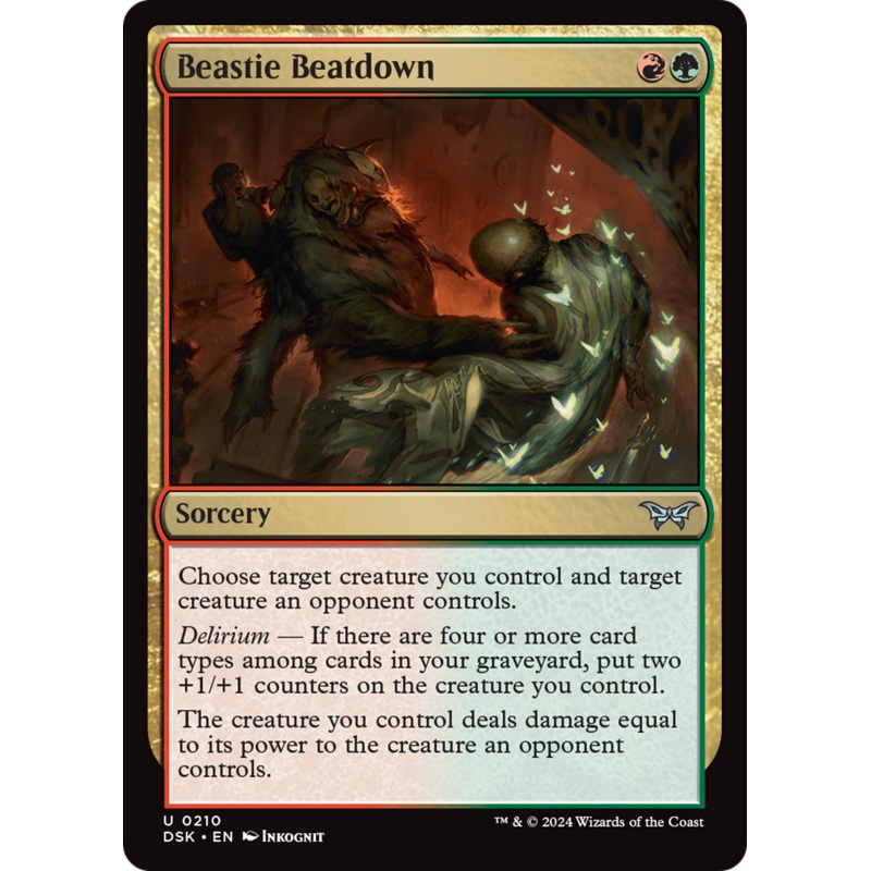 Beastie Beatdown [Duskmourn: House of Horror]
