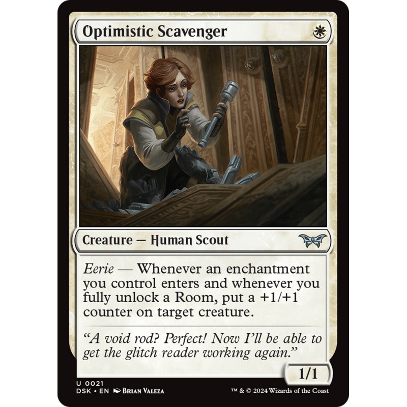 Optimistic Scavenger (0021) [Duskmourn: House of Horror]