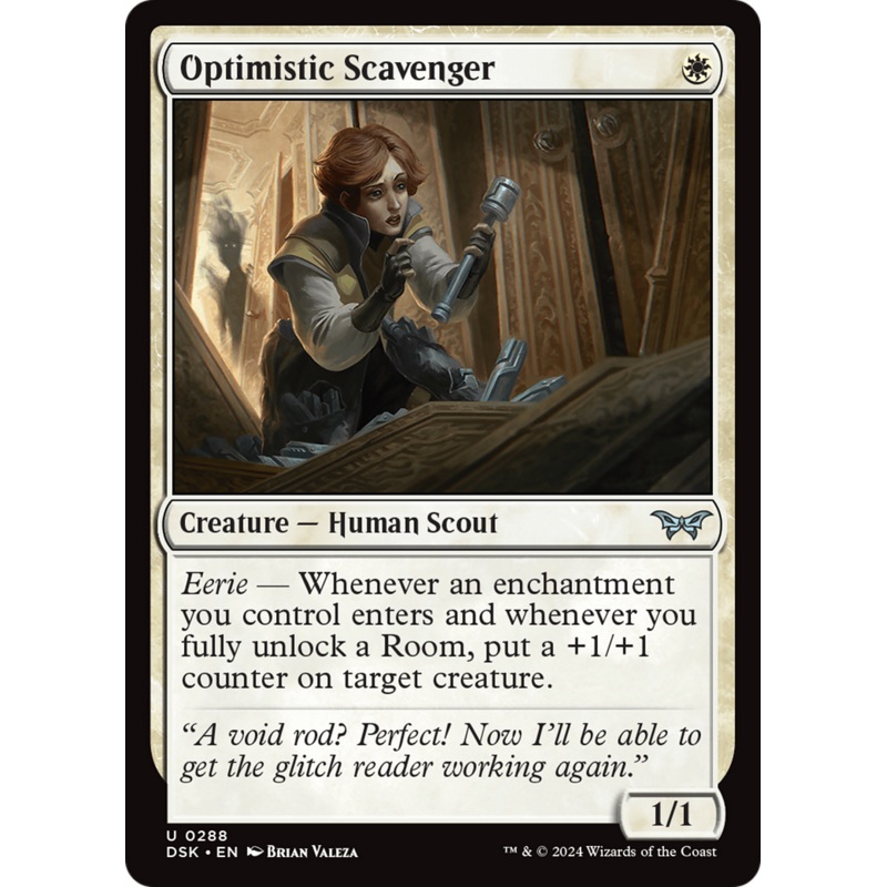 Optimistic Scavenger (0288) [Duskmourn: House of Horror]