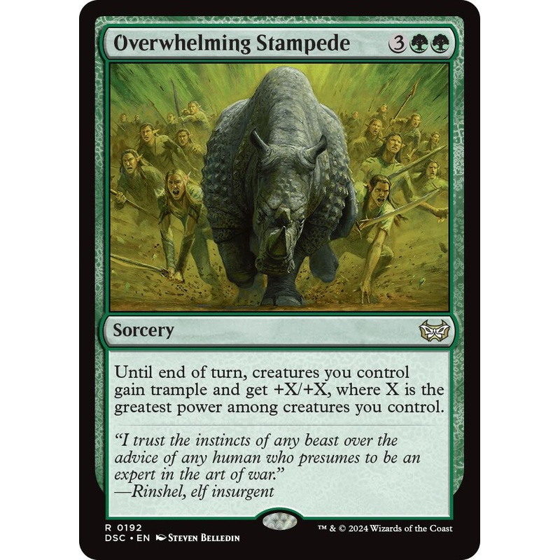 Overwhelming Stampede [Duskmourn: House of Horror Commander]