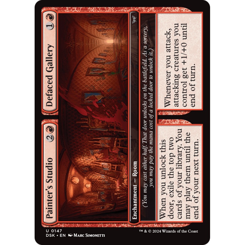 Painter's Studio // Defaced Gallery [Duskmourn: House of Horror]
