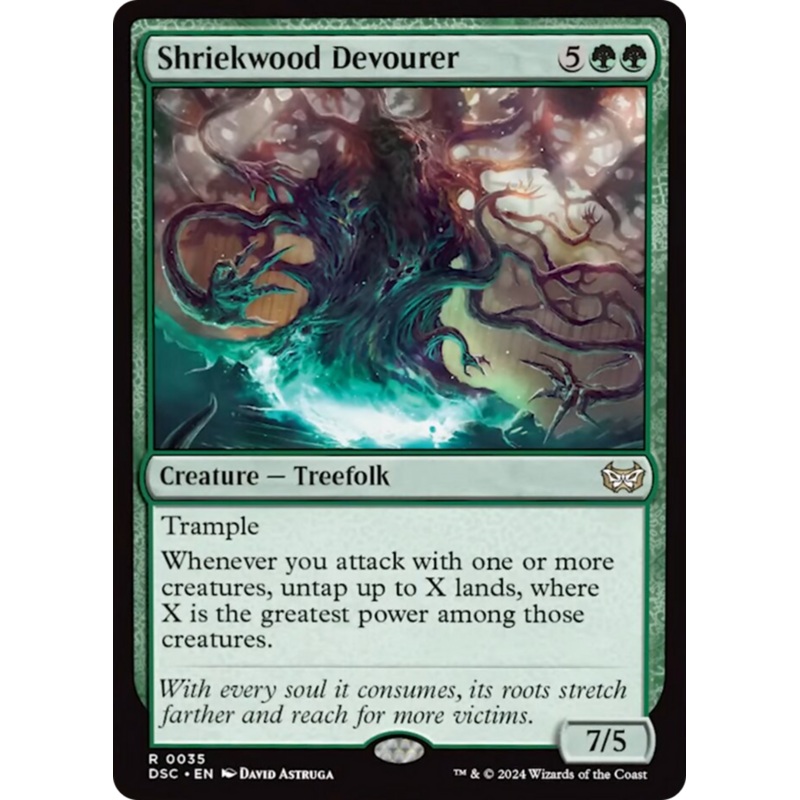 Shriekwood Devourer (Extended Art) [Duskmourn: House of Horror Commander]