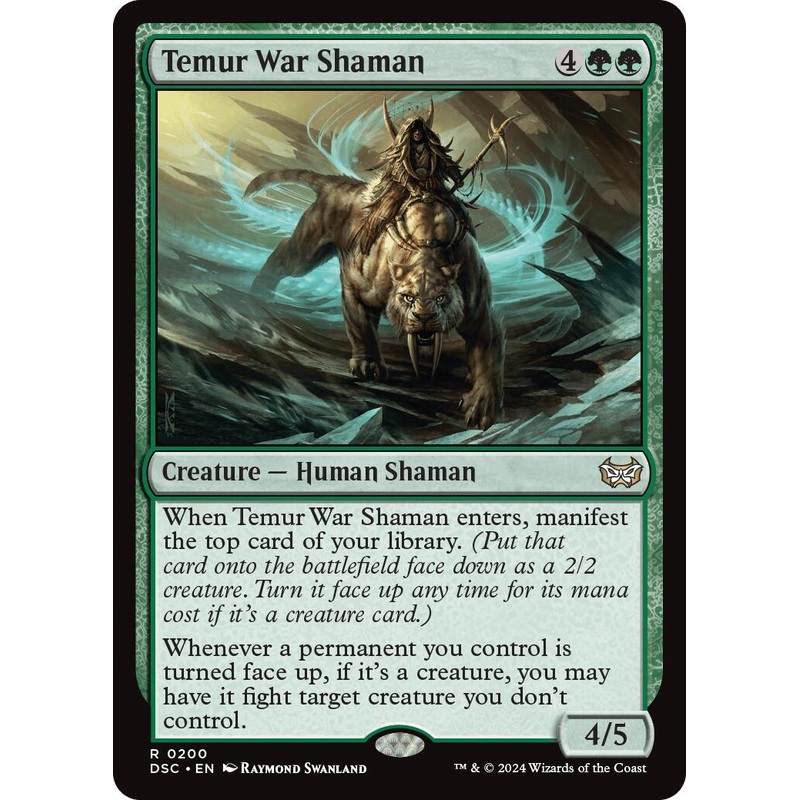 Temur War Shaman [Duskmourn: House of Horror Commander]