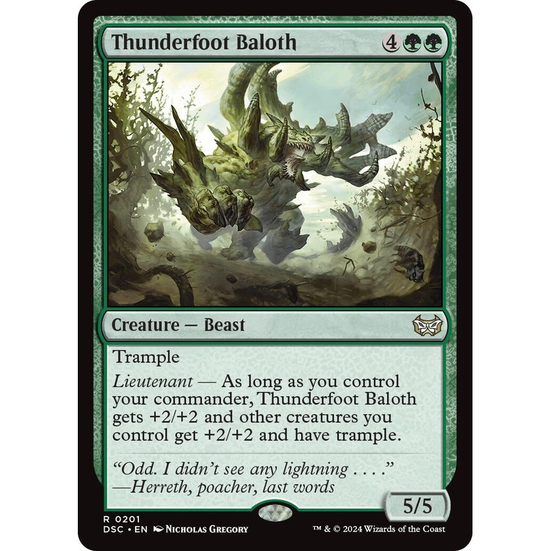 Thunderfoot Baloth [Duskmourn: House of Horror Commander]