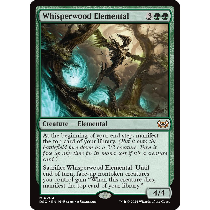 Whisperwood Elemental [Duskmourn: House of Horror Commander]