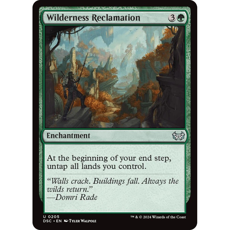 Wilderness Reclamation [Duskmourn: House of Horror Commander]
