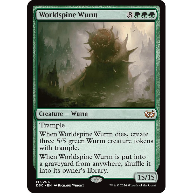 Worldspine Wurm [Duskmourn: House of Horror Commander]