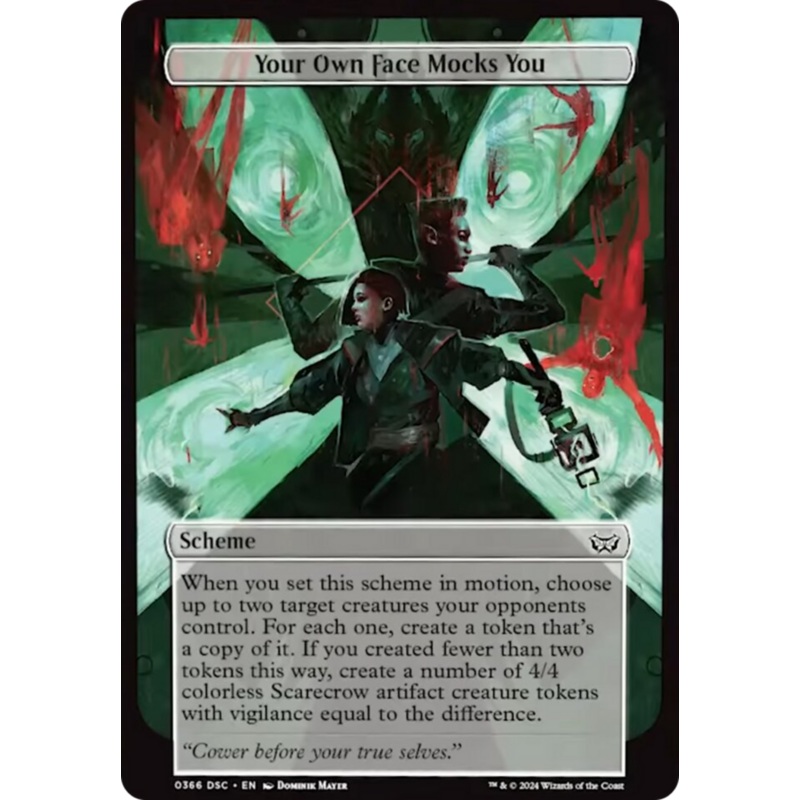 Your Own Face Mocks You (Full Art) [Duskmourn: Archenemy]