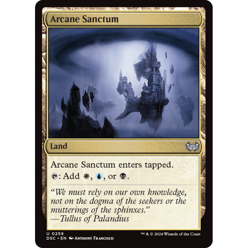 Arcane Sanctum [Duskmourn: House of Horror Commander]