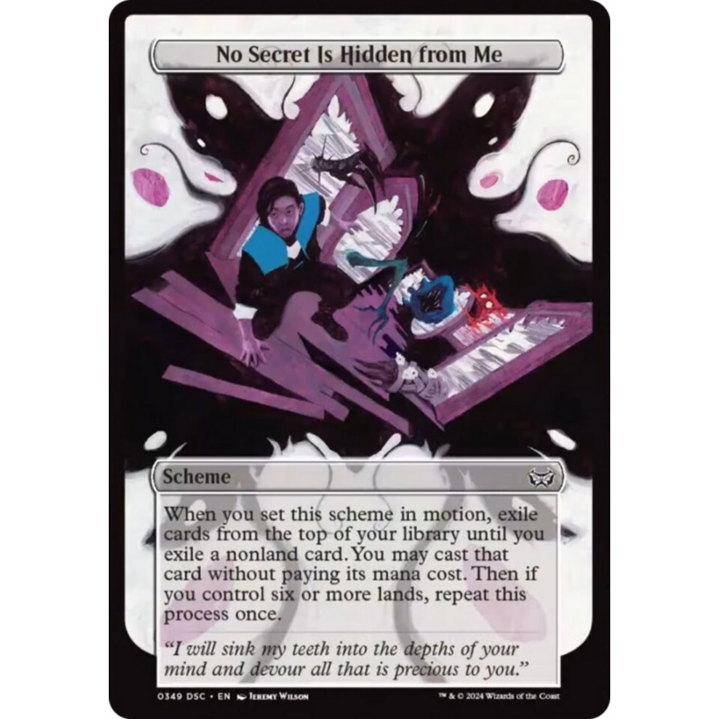 No Secret Is Hidden from Me (Full Art) [Duskmourn: Archenemy]
