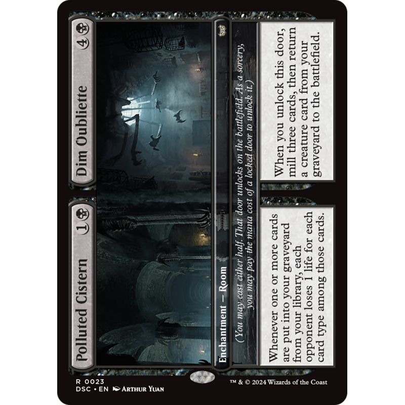Polluted Cistern // Dim Oubliette [Duskmourn: House of Horror Commander]
