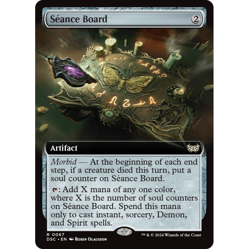 Seance Board (Extended Art) [Duskmourn: House of Horror Commander]