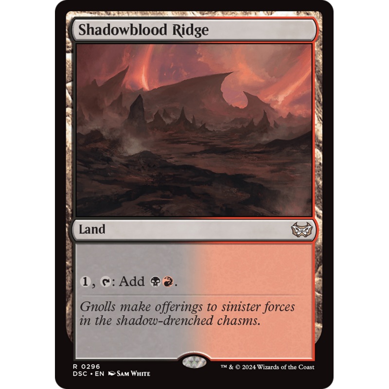 Shadowblood Ridge [Duskmourn: House of Horror Commander]