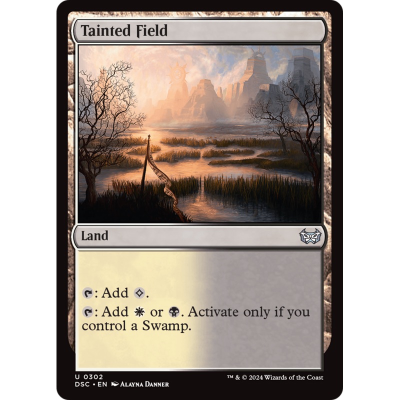 Tainted Field [Duskmourn: House of Horror Commander]