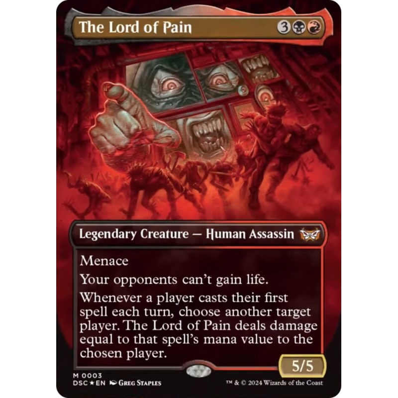 The Lord of Pain (Borderless) [Duskmourn: House of Horror Commander]
