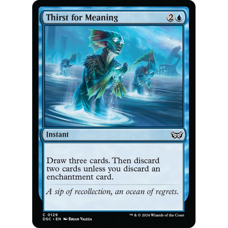Thirst for Meaning [Duskmourn: House of Horror Commander]