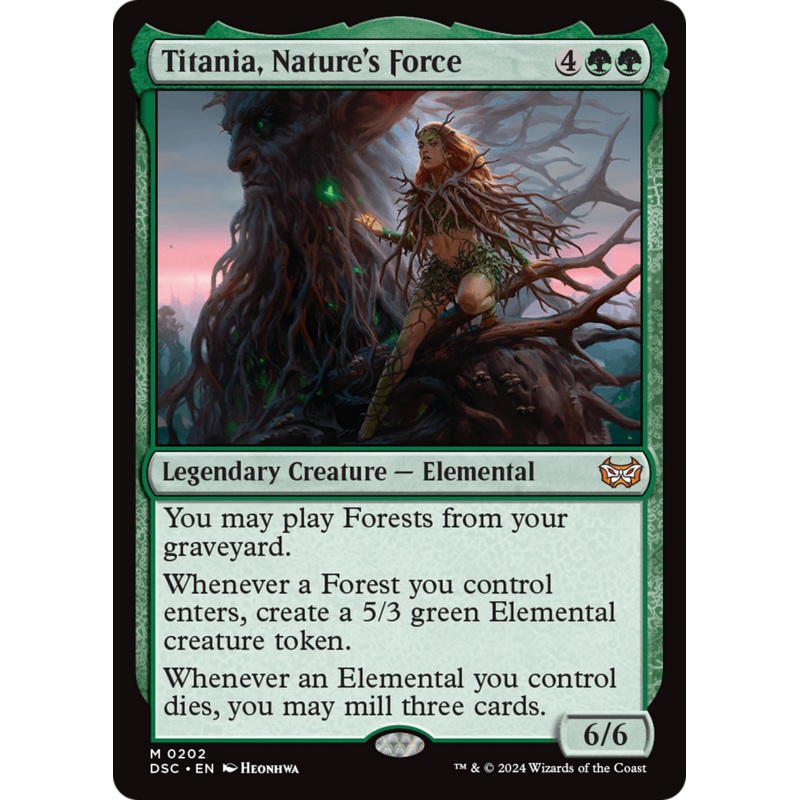 Titania, Nature's Force [Duskmourn: House of Horror Commander]