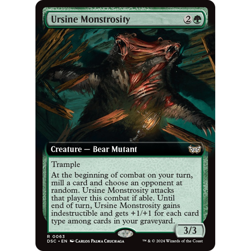 Ursine Monstrosity (Extended Art) [Duskmourn: House of Horror Commander]