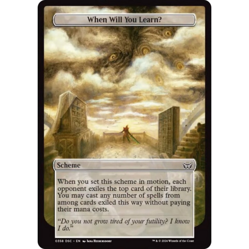 When Will You Learn? (Full Art) [Duskmourn: Archenemy]