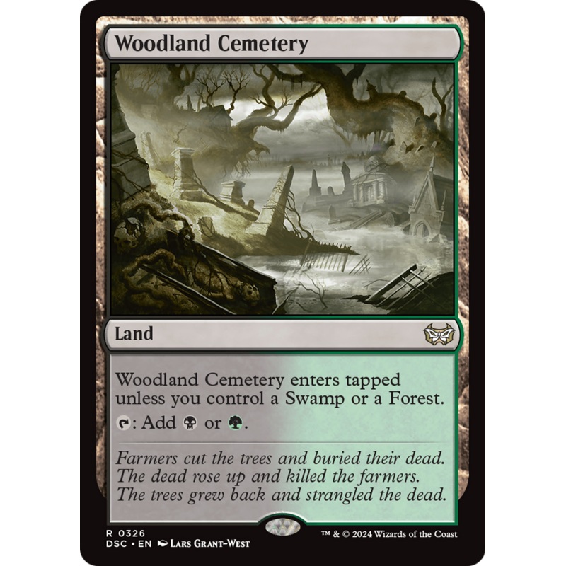 Woodland Cemetery [Duskmourn: House of Horror Commander]