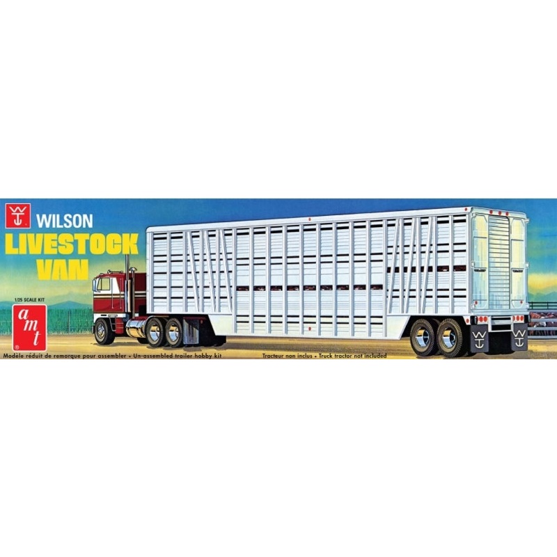 AMT 1106 1:25 Wilson Livestock Van Trailer