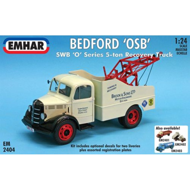 Emhar EM2404 1:24 Bedford O Series SWB Recovery Truck