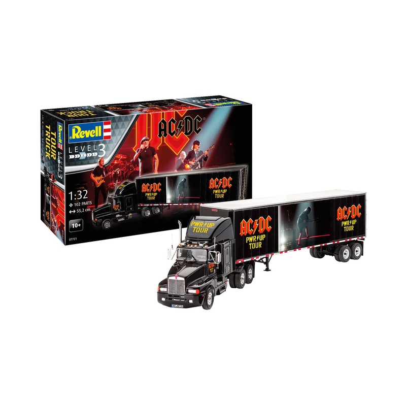 Revell 07731 1:32 50 Years of AC/DC Tour Truck PWR UP