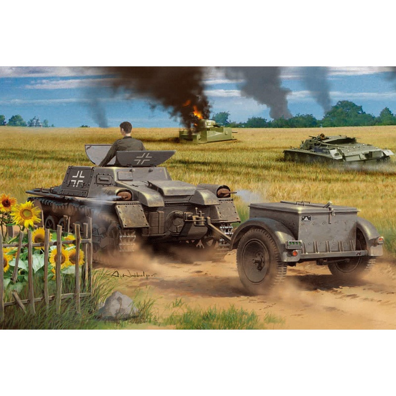 Hobby Boss 80146 1:35 Munitionsschlepper auf Panzerkampfwagen I Ausf A with Ammo Trailer