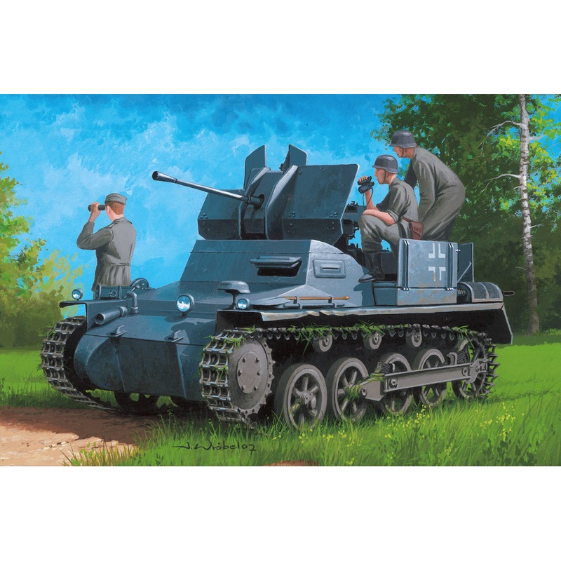 Hobby Boss 80147 1:35 German Flakpanzer IA with Ammo Trailer