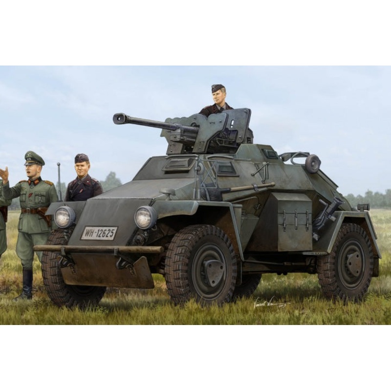 Hobby Boss 83814 1:35 German Le.Pz.Sp.Wg (Sd.Kfz.221) Leichter Panzerspahwagen-Late