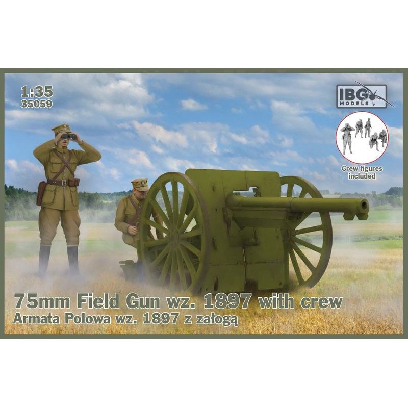 IBG Models 35059 1:35 75mm Field Gun wz. 1897 with Crew