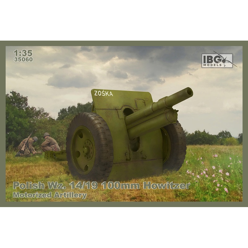 IBG Models 35060 1:35 Polish Wz. 14/19 100mm Howitzer - Motorized Artillery