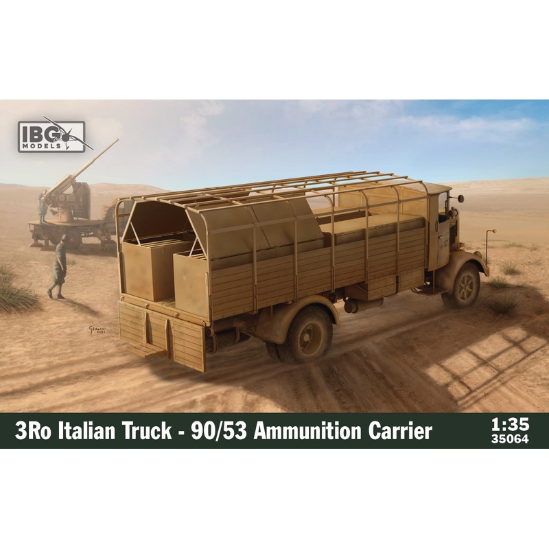 IBG Models 35064 1:35 3Ro Italian Truck - 90/53 Ammunition Carrier