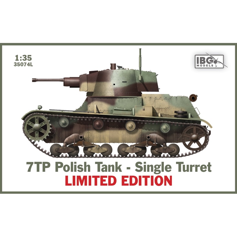 IBG Models 35074L 1:35 7TP Polish Tank - Single Turret Limited Edition