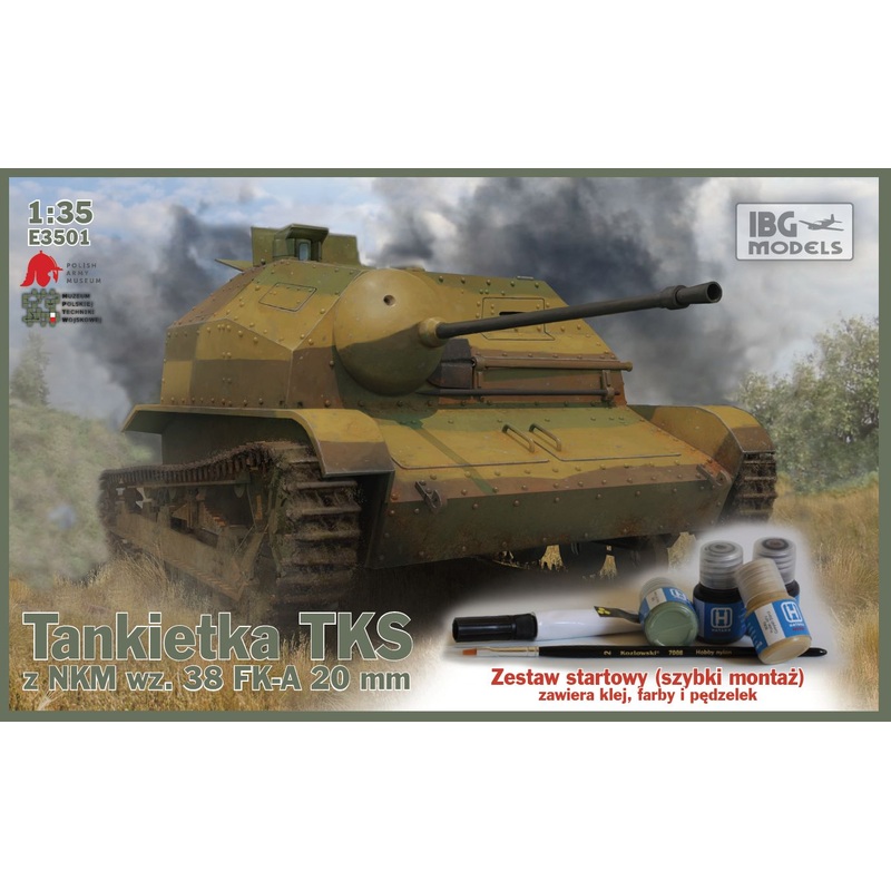 IBG Models E3501 1:35 TKS Tankette with 20mm Gun