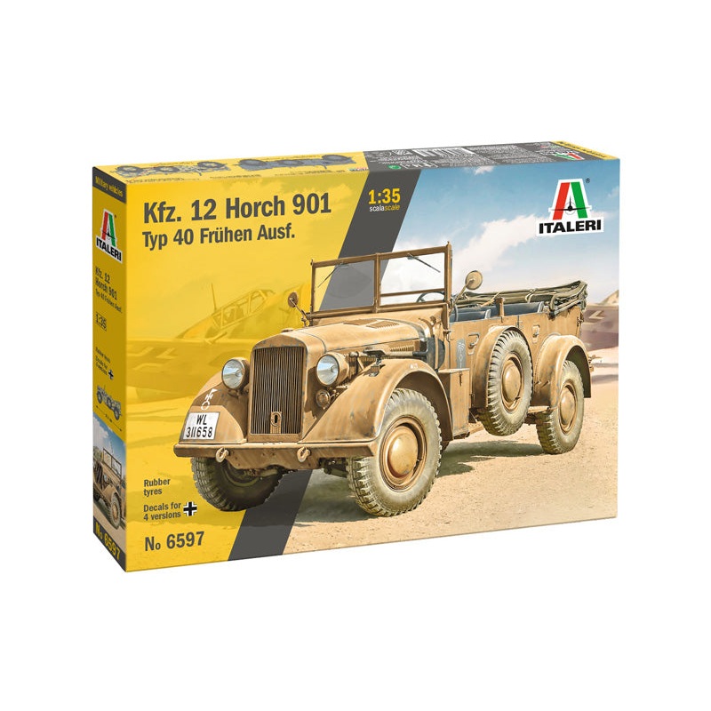 Italeri 6597 1:35 Kfz. 12 Horch 901 typ 40 Fruehen Ausf