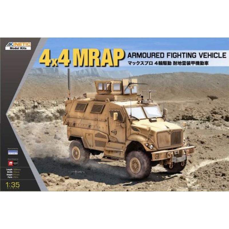 Kinetic K61011 1:35 4x4 MRAP Armoured Fighting Vehicle